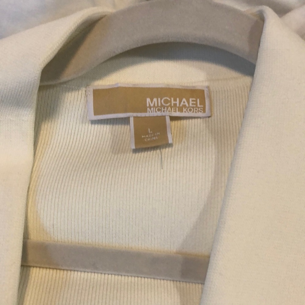 Michael Kors Cream Long Sleeve Dress L - Picture 7 of 15